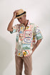 EMGEE by Get Spotted:Beni Buttondown in Pamana Postmark Fabric